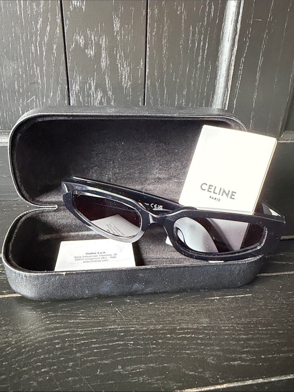 Celine Men’s Black Sunglasses with Matching Case